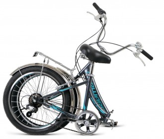 велосипед FORWARD ARSENAL 20 1.0 (20" 1 ск. рост 14" скл.) 2019-2020, серый/бирюзовый
