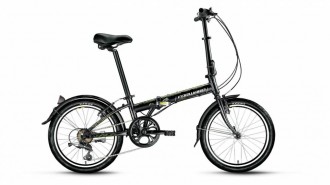 велосипед FORWARD ENIGMA 20 2.0 (20" 7 ск. рост 11" скл.) 2019-2020, черный/белый