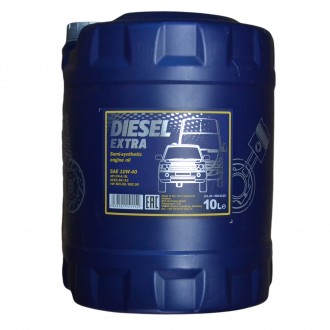 MANNOL Diesel Extra SAE 10W-40 API CH-4/SL; ACEA B3/A3 (10л.) П/синт.моторное масло