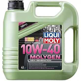 Liqui Moly "Molygen New Generation 10W-40", 4л Масло моторное полусинтетическое 9060