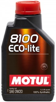 MOTUL 8100 ECO-LITE 0W-20 100% Synth. 1 L (моторное масло)