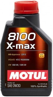 MOTUL  8100 X-MAX 0W-30  1L (моторное масло) , шт
