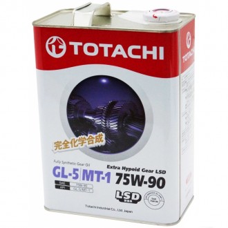 Totachi Ultima LSD Syn-Gear GL-5 75W-90", 4л Масло трансмиссионное синтетическое																																																												