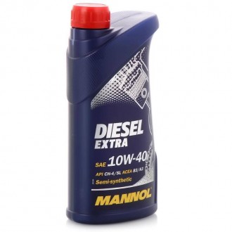 MANNOL Diesel Extra SAE 10W-40 API CH-4/SL; ACEA B3/A3 (1л.) П/синт.моторное масло