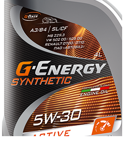 G-Energy Synthetic Active 5w30 SL/CF  1 л (масло синтетическое)