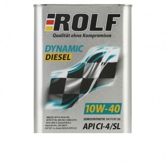 Масло моторное ROLF Dynamic Diesel SAE 10W40 API CI-4/SL п/с 1л 498419, шт
