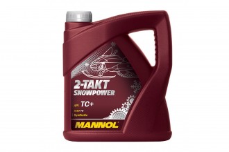 MANNOL  2-Тakt Snowpower   (4л.) Cинт.моторное масло для снегоходов JASO FD; API TC+; ISO-L-EGD