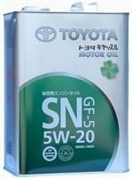 TOYOTA Motor Oil SAE 5W20 SN (4л) масло моторное синт.
