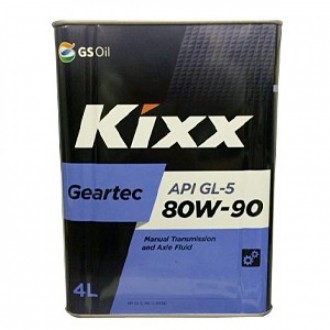 Kixx Geartec GL-5 80W-90 /4л мет.  п/синт.Масло трансмиссионное