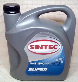 SINTEC Супер SAE 15W-40 API SG/CD (п/синт) 5л [4]