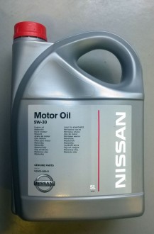 NISSAN MOTOR OIL 5W30 5л SL/CF A5/B5 синт. EUR