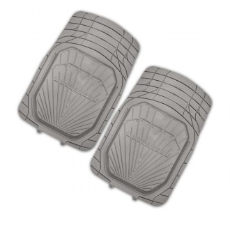 Коврик салона передний 2предм. SKYWAY Ванночка Полиуретановый Серый (п:77*52см) S01701019
