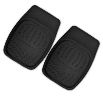 Коврик салона передний 2предм. SKYWAY Ванночка Полиуретановый Черный (п:69*48см) S01701020
