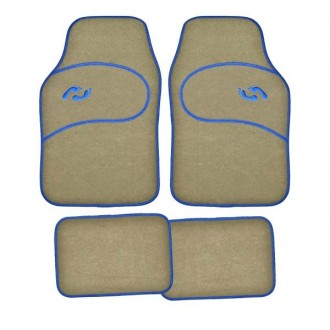 Коврик салона 4 предм. SKYWAY Текстильный Бежевый (п:66*44см, з:29*42см) S01702012
