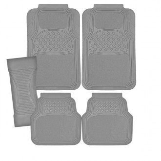Коврик салона 5 предм. SKYWAY Полиуретановый с ковролин. вставками Серый (п:73,5*50см, с:60*23см, з:48,5*48,5см) S01702031
