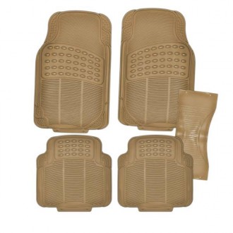 Коврик салона 5предм. SKYWAY Полиуретановый Бежевый (п:71*44.5см,з:43.5*45.5см) S01702039

