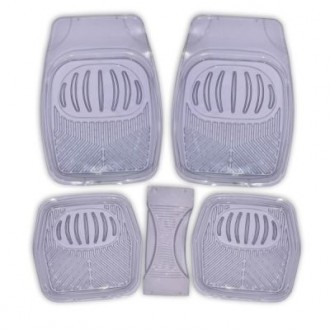 Коврик салона 5предм.  SKYWAY Ванночка Виниловый Серый прозрачный (п:69*48см,с:60*26см,з:48*48см) TS5001PT-5 GY/S01702044