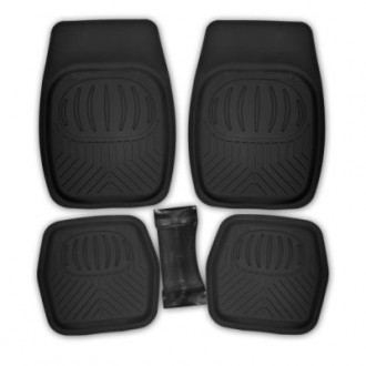 Коврик салона 5предм.  SKYWAY Ванночка Полиуретановый Черный (п:69*48см,с:60*26см,з:48*48см) TS5001P-5 BK/S01702055