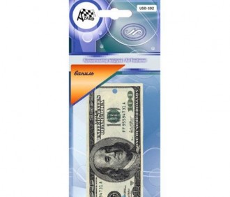 Освежитель подвесной сухой AZARD 100$ Ваниль