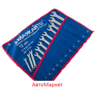 Набор ключей комбинированных 12предм. МАЯКАВТО 6-24мм сумка