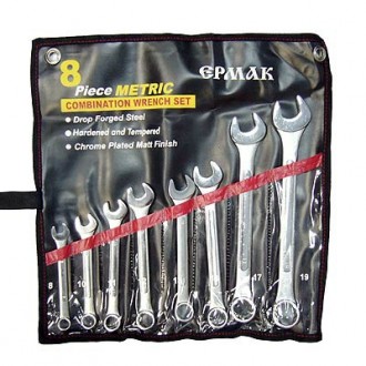 Набор ключей рожково-накидных 8предм. ЕРМАК усиленные