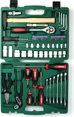 Набор инструмента 66предм. ЕРМАК 1/4"+1/2"