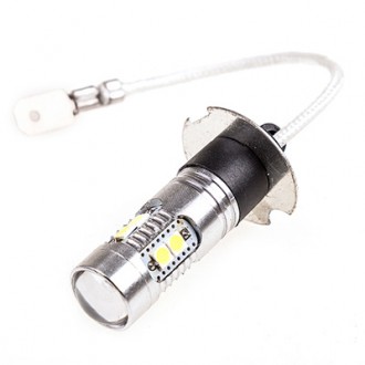 Автолампа диод H3 12-24V 30W 10 SMD диодов 1-конт Белая SKYWAY Ближний, дальний, противотуманные фар
