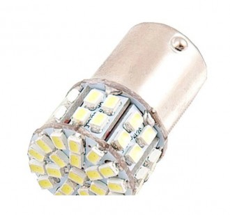 Автолампа диод T25(P21W) 12V 50 SMD с цоколем 1-контактная 12V Белая, стоп, габарит, поворот, задние