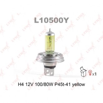 Лампа H4 12V 100/80W P45t-41 YELLOW