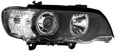 Фара BMW X5 01-03 хром тюнинг комплект R+L