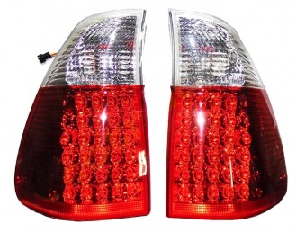 Фонарь задний BMW X5 04-05 красные тюнинг диодные комплект R+L