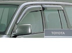 Ветровики TOYOTA LAND CRUISER100 /LEXUS LX470 98-07 комплект (TOYOTA выдавлено в пластике)