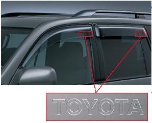 Ветровики TOYOTA LAND CRUISER PRADO 120 /LEXUS GX470 02-09 комплект