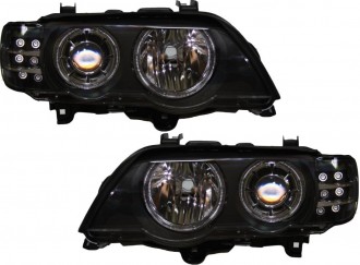 Фара BMW X5 01-03 черн. ксенон тюнинг комплект R+L