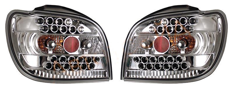 Фонарь задний TOYOTA VITZ /YARIS 99-05 диодные хром, комплект