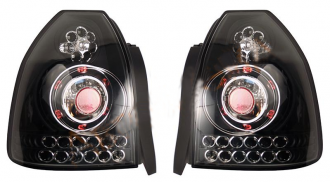 Фонарь задний HONDA CIVIC 95-01 3D диодные черные, комплект