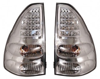 Фонарь задний TOYOTA LAND CRUISER PRADO 02-09 хром диодный тюнинг комплект R+L
