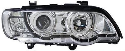 Фара BMW X5 01-03 хром диоды тюнинг комплект R+L