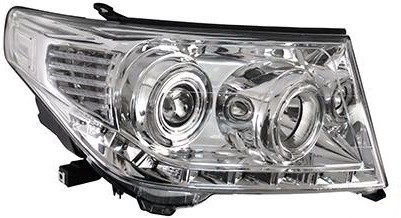 Фара TOYOTA LAND CRUISER 200 07- хром линзы тюнинг комплект R+L