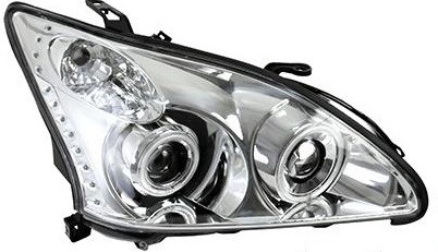 Фара TOYOTA HARRIER /LEXUS RX330 03-08 хром линзы диодные тюнинг комплект R+L
