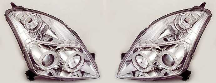 Фара SUZUKI SWIFT 04-10 хром линза тюнинг комплект R+L