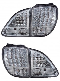Фонарь задний+вставка LEXUS RX300 /TOYOTA HARRIER 98-02 хром диодные тюнинг комплект R+L