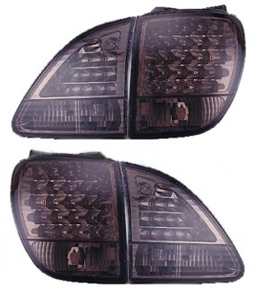 Фонарь задний+вставка LEXUS RX300 /TOYOTA HARRIER 98-02 дымчатые диодные тюнинг комплект R+L