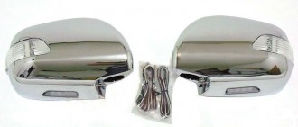 Корпус зеркала ТOYOTA LAND CRUISER PRADO 02-09 хром с поворотом R+L