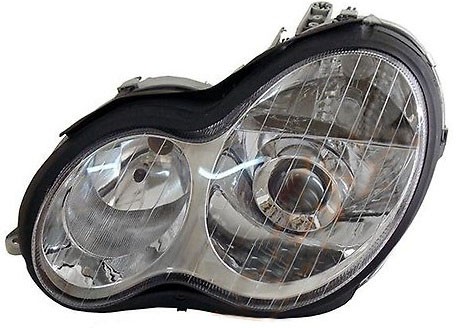Фара MERCEDES W203 00-03 хрусталь, неоновое кольцо