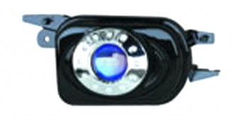 Туманка MERCEDES W203 04-06 черный хрусталь, диодное кольцо