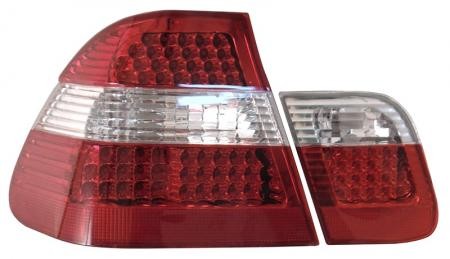 Фонарь задний+вставка BMW E46 01-05 4D хрусталь, диод.