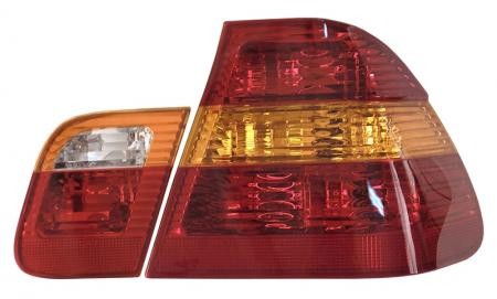Фонарь задний+вставка BMW E46 01-05 4D желтый поворот